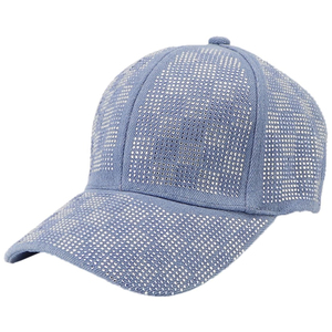 Casquette de baseball de haute qualité avec strass brillants pour femmes, chapeau tendance hip-hop, taille réglable, casquette de baseball fournie par l'usine - Product Image 1