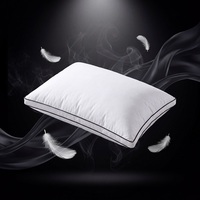 Matelas à soutien ferme blanc |   Coussin de qualité hôtelière en alternative au duvet, avec soufflets, garnissage moelleux et volumineux, certifié Oeko-Tex, idéal pour les dormeurs latéraux