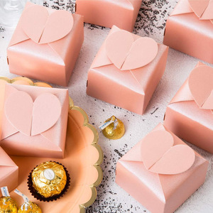 Wedding Baby Shower Party bomboniera scatola regalo di caramelle rosso Glitter portaconfetto regalo di carta cioccolato <span class=keywords><strong>con</strong></span> <span class=keywords><strong>cuore</strong></span> per gli ospiti - Product Image 3
