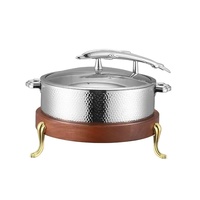 Chauffe-Plat Électrique en Acier Inoxydable 201 Coloré, Contrôle Automatique de la Température 85-100°C, Capacité 3L, Maintien au Chaud