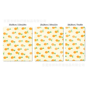 Tissu <span class=keywords><strong>d</strong></span>'emballage alimentaire réutilisable, tissu ciré à vente chaude transfrontalière, ensemble de 6 pièces, tissu de conservation à la <span class=keywords><strong>cire</strong></span> <span class=keywords><strong>d</strong></span>'<span class=keywords><strong>abeille</strong></span>, papier de conservation - Product Image 2