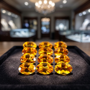 Genuine Supplier Offers 100% Natural Fine Quality Oval Cut Faceted <strong>Citrine</strong> Loose Gemstone Yellow Colour <strong>Jewellery</strong> Making Mix - Product Image 3