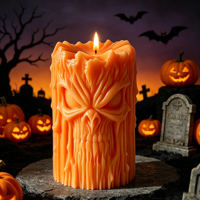 Moule en silicone antiadhésif de qualité supérieure pour la décoration de gâteaux d'Halloween, en forme de visage de démon, pour un démoulage facile