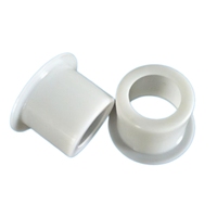 Entretoise en PTFE blanc anti-corrosion à prix d'usine, jeu de rondelles creuses pour joints d'arbre en plastique
