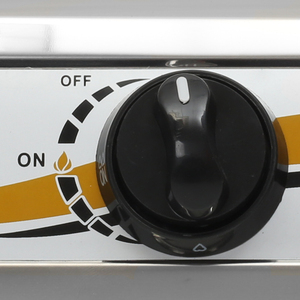 Cuisinière à gaz portable à brûleur unique en acier inoxydable noir élégant avec <span class=keywords><strong>chauffage</strong></span> rapide pour camping-car, camping et cuisine domestique - Product Image 6