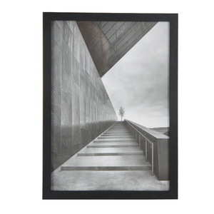 Jinn casa legno nero A4 cornice per la casa eco-friendly Logo personalizzato strizzacervelli cornice in legno <span class=keywords><strong>4</strong></span> colori - Product Image 1