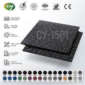 Tapete de Gimnasio de <span class=keywords><strong>Goma</strong></span> con Diseño de Puntos Entrelazados, 1 Pulgada de Grosor, Ecológico, Antideslizante, <span class=keywords><strong>para</strong></span> Fitness, Revestimiento de <span class=keywords><strong>Goma</strong></span> - Product Image 1