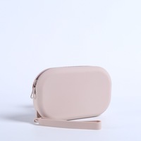 Mini porte-monnaie en silicone avec fermeture éclair, porte-clés, pochette de poignet, trousse à cosmétiques, étui pour écouteurs, sacs de rangement de voyage pour maquillage et bijoux, cadeaux pour femmes