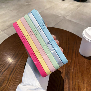 Funda de Lujo para Teléfono con Textura de Piel de Lichi en Colores de Moda, Acabado Mate, para iPhone 17 <span class=keywords><strong>Pro</strong></span> Max 11 12 13 14 15 16, Funda Protectora Trasera - Product Image 4