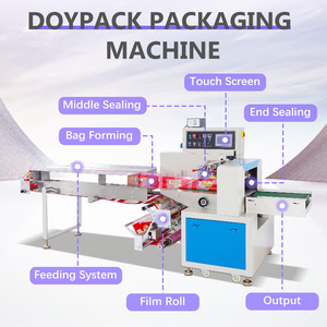 Máquina Automática de Envasado Horizontal Flow Pack para Verduras, Frutas y Vegetales para Pequeñas Empresas - Product Image 3