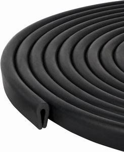 Bande d'étanchéité en caoutchouc EPDM anti-coupure en forme de U |   Protection de bord de porte de voiture et joint d'étanchéité antichoc pour bords métalliques - Product Image 5