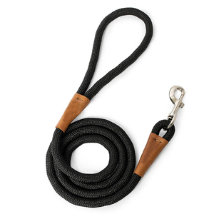 Correa para Perro de Cuerda Negra de 150 cm, Ligera, Resistente, Cómoda, con Clip Metálico Giratorio para Todas las Razas de Perros - Product Image 3