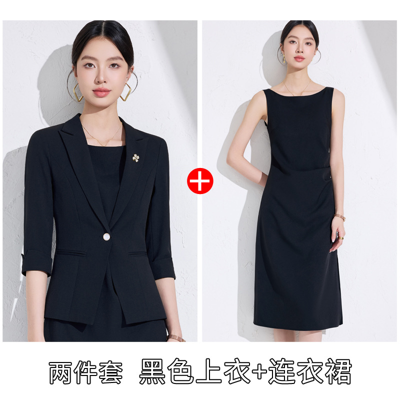 Black suit dress