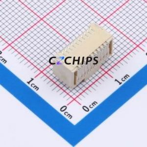 HC-SHB-2*10PWT-05 Wire-to-Board Pin Header SMD,P=1mm,Horizontal Mount Connector 2x10P 1mm Horizontal Mount 20P - Product Image 2