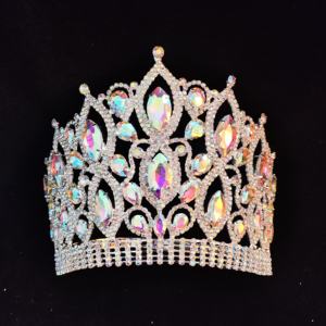 มงกุฎคริสตัลหรูหรากระจายแสงแวววาวสำหรับนางงาม - Product Image 1