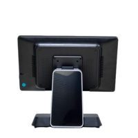 Nuevo Modelo de Sistema POS Todo en Uno con Pantalla Táctil Dual de 15.6 Pulgadas, Caja Registradora de Fábrica en Venta