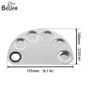 لوحة معدنية اللون الفنان الفن رسم بالألوان المائية مظلل العين (آي شادو) نحى اللوحة الفولاذ المقاوم للصدأ ماكياج خلط لوحة سكين - Product Image 5