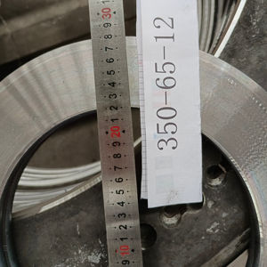 Piastra di Giunzione in Acciaio Filato Amity per Pali PHC/PC con Faccia a Giunto Rialzato/Piatto/Anulare 350x65x12 - Forgiata Senza Fori - Product Image 2