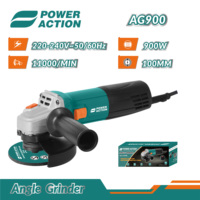 Meuleuse d'angle électrique industrielle AG900 100 mm 900 W 11 000 tr/min de qualité supérieure pour atelier et fabrication métallique