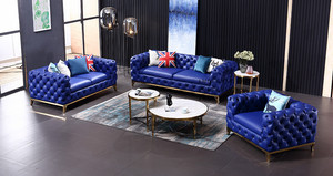 Nouveau design, canapé en cuir bleu marine de Singapour, canapé en forme de <span class=keywords><strong>L</strong></span>, moderne, 123, meubles modulaires de luxe, ensemble de canapés - Product Image 2