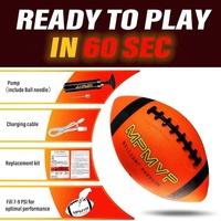 Propriétaire de brevet Nouveau style Type-C LED Light up Football USB Rechargeable Taille 6 Ballon de football en caoutchouc