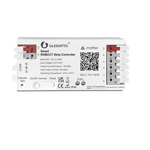 Thông minh gledopto 20A vấn đề Giao thức <span class=keywords><strong>Led</strong></span> điều khiển cho đèn <span class=keywords><strong>Led</strong></span> cho <span class=keywords><strong>Amazon</strong></span> & Google HomeKit tương thích rgbcct ukca giấy chứng nhận - Product Image 1