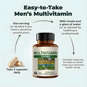 วิตามินรวมสำหรับผู้ชาย เมทิลเลต วิตามินเพิ่มพลังงาน เสริมสร้างภูมิคุ้มกัน สุขภาพผู้ชาย วิตามินรวมพรีเมียมประจำวัน แร่ธาตุเสริม อาหารเสริมแบบแคปซูล - Product Image 4