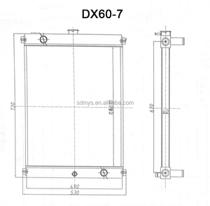 <span class=keywords><strong>DOOSAN</strong></span> SD300N radiador 440211-00128 con precio de fábrica Generador radiador al por mayor - Product Image 3