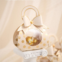 Emballage de bonbons sucrés et de chocolat de faveur de mariage boîte-cadeau pliante stratifiée mate pour le type de dossier de papier d'utilisation de gelée