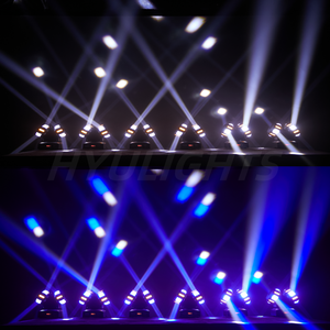 2 Armen Roterende cabeza móvil <span class=keywords><strong>Disco</strong></span> Party DMX luz 8LED RGBW haz láser estroboscópico Kralen colgante efecto de podio para iluminación de escenario - Product Image 4
