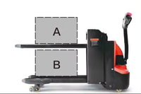 Transpalette électrique à main électrique de 2 tonnes 2000kg avec levage initial en stock