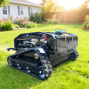 <span class=keywords><strong>Tondeuse</strong></span> à gazon télécommandée sur chenilles personnalisée de 800 mm, mini robot <span class=keywords><strong>tondeuse</strong></span> à gazon avec accessoires de déneigement - Product Image 3