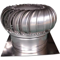 Ventilateur de toit extérieur moderne en acier inoxydable 201/304, sans alimentation, à boule éolienne, cyclone automatique, facile à installer