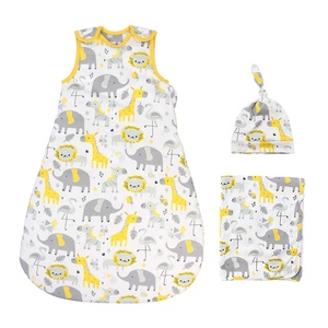 Wholesale <strong>1.5</strong> <strong>Tog</strong> Baby Sleep Sack 100% Cotton Printed Sleeveless Zipper Baby Wearable Blanket Baby <strong>Sleeping</strong> <strong>Bags</strong> for Newborn - Product Image 2