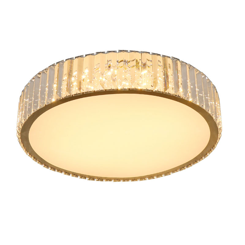 Stainless Steel Crystal Ceiling Lamp and Simplicity Bedroom, Restaurant, Living Room, Crystal Ceiling Lamp