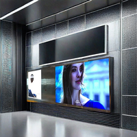 Écran d'affichage LED mural vidéo intérieur ultra-mince HD P2 SMD couleur pleine, panneau numérique d'animation CMS OEM IP43