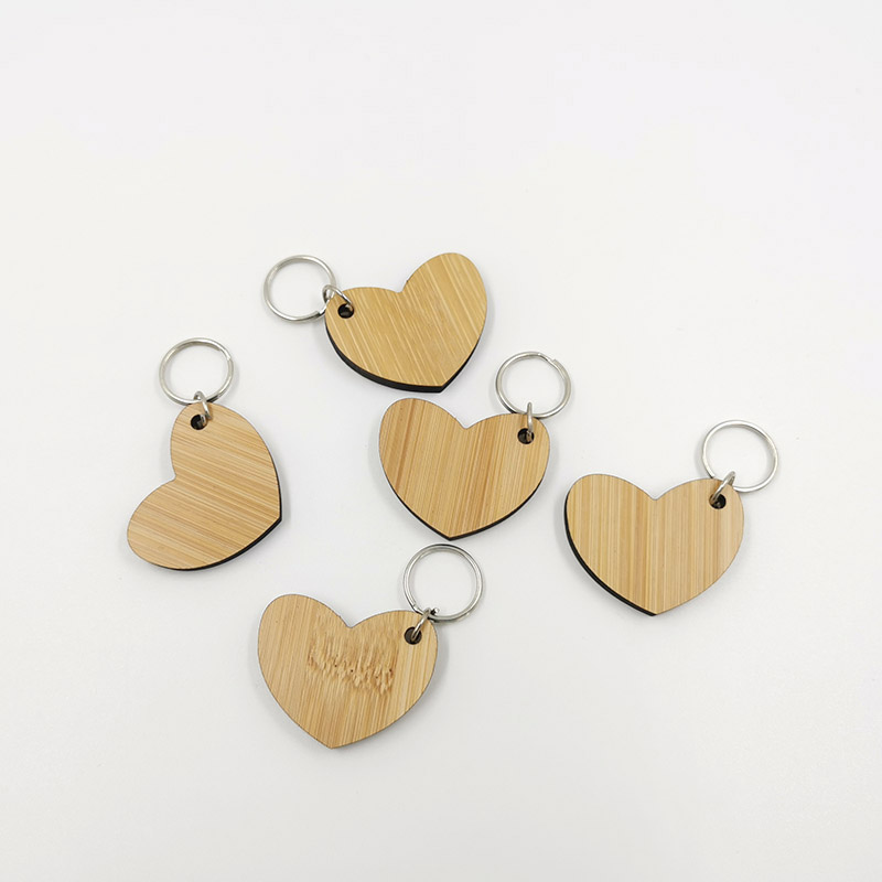 Высокое качество на заказ в форме сердца бамбуковая деревянная собака имя круг тег