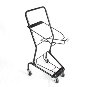 colorful double layer metal mesh shopping <b>trolley</b> for claw machine store pet snack shop - Product Image 3