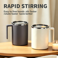 Mug à café intelligent en acier inoxydable 316 avec chargement USB, tasse à eau rotative à agitation magnétique automatique, logo personnalisé et vente en gros OEM