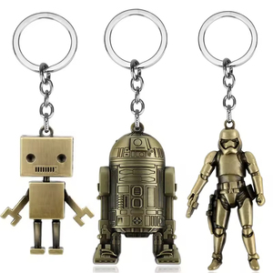 Porte-clés en alliage métallique de la collection de films Robot Spaceship, bijoux Pieces of <span class=keywords><strong>Eden</strong></span>, pour hommes, femmes et enfants - Product Image 2