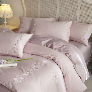 Set di copripiumino in cotone con design estivi Anne bohémien semplici eleganti e floreali in quattro <span class=keywords><strong>pezzi</strong></span> - Product Image 6