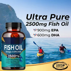 Cápsulas de óleo 1000mg omega 3 para peixe, suplemento de alta qualidade para cuidados de saúde