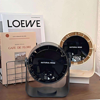 Ventilateur de bureau silencieux 100 vitesses avec écran intelligent, mini USB, rechargeable, portable, mural, petit ventilateur de refroidissement extérieur