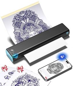 Phomemo m08f không dây A4 in nhiệt máy in di động 203dpi mã vạch Tattoo chuyển Stencil Máy kho - Product Image 1