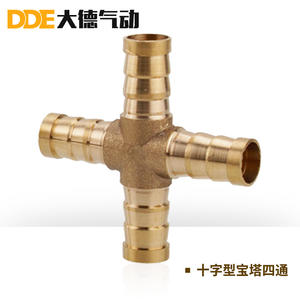 Conector en T Recto de Cobre, Adaptadores y Conectores de 6/8/10/12/14/16/19 mm para Tuberías de Agua y Mangueras de Gas - Product Image 5