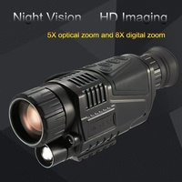 BIJIA NV300 5x40 HD Monokuler Digital Berdaya Tinggi untuk Penglihatan Malam Jarak 200m dengan Perekaman Video Garansi 3 Tahun untuk Pengamatan Burung