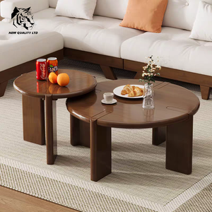 Mesa de centro de madera estilo tronco, diseño nuevo, fabricada en fábrica, a buen precio, personalizable, en stock, dropshipping, para sala de estar. - Product Image 6