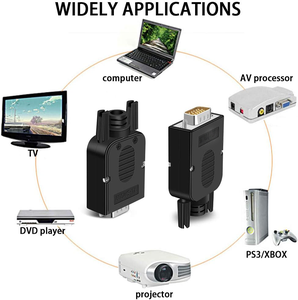 VGA Solderless Quick Connector 16ミリメートルThinner 3 + 9 DB15 Femaleに15ピンPort Terminal Adapter Breakout Board - Product Image 6