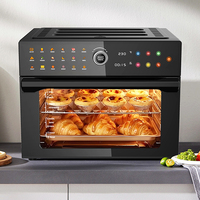 Four à friture à air intelligent Dual Cook 30L avec écran tactile couleur, technologie de convection, 18 menus prédéfinis, pour toasts, pizzas et cuisson du pain, électrique