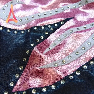 Offre Spéciale Enfants Filles Sans Manches Mystique Vagues Appliques Justaucorps De Gymnastique Personnalisé Broderie Logo - Product Image 3